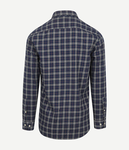 McGregor overhemd flanel ruiten donkerblauw | Regular-fit