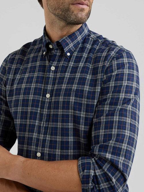 McGregor overhemd flanel ruiten donkerblauw | Regular-fit