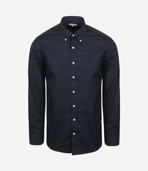 Overhemd poplin donkerblauw