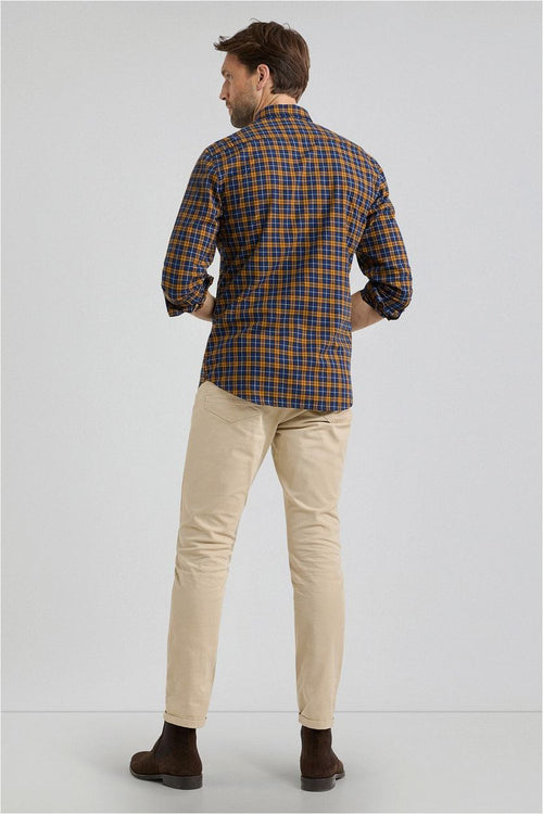 McGregor overhemd ruit geel blauw | Regular-fit