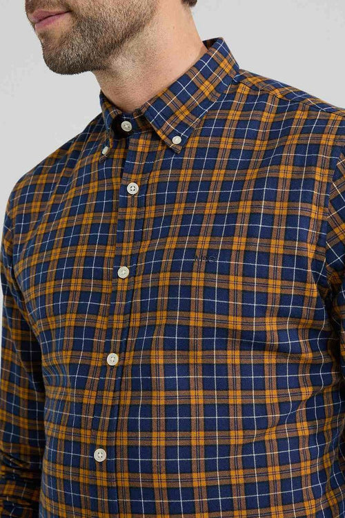 McGregor overhemd ruit geel blauw | Regular-fit