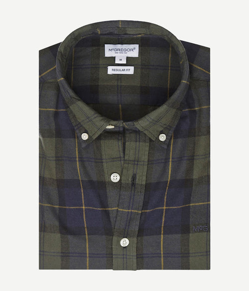 McGregor overhemd ruit groen blauw | Regular-fit