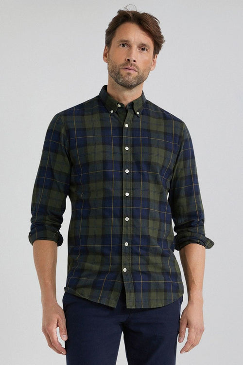 McGregor overhemd ruit groen blauw | Regular-fit
