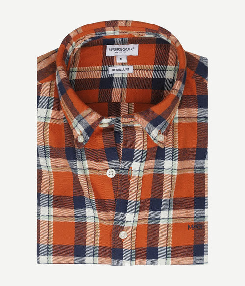 McGregor overhemd ruit oranje | Regular-fit