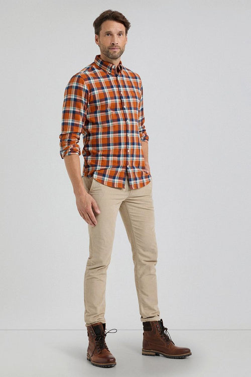 McGregor overhemd ruit oranje | Regular-fit