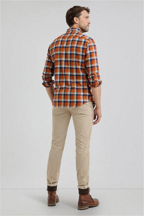 McGregor overhemd ruit oranje | Regular-fit