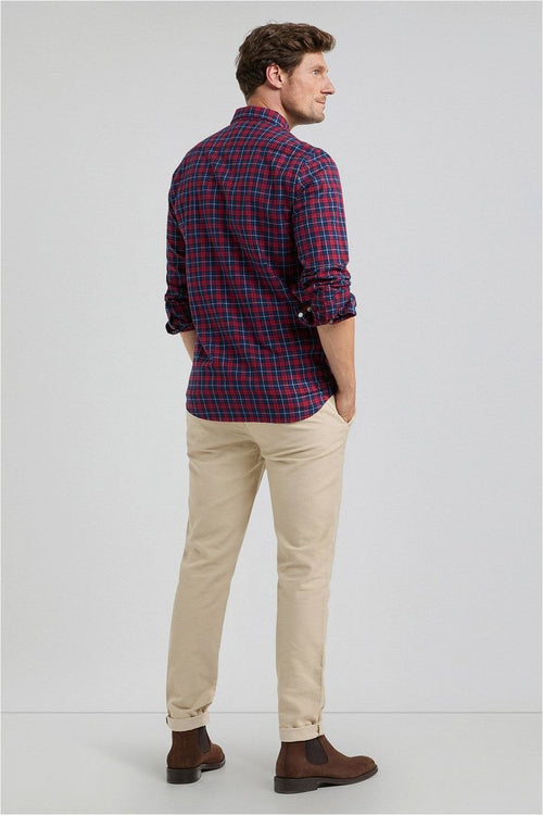 McGregor overhemd ruit rood blauw | Regular-fit