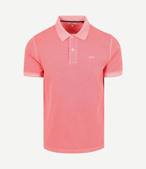 Piqué polo coral