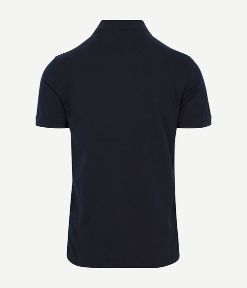 Piqué polo donkerblauw