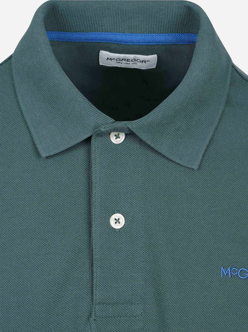 Piqué polo donkergroen