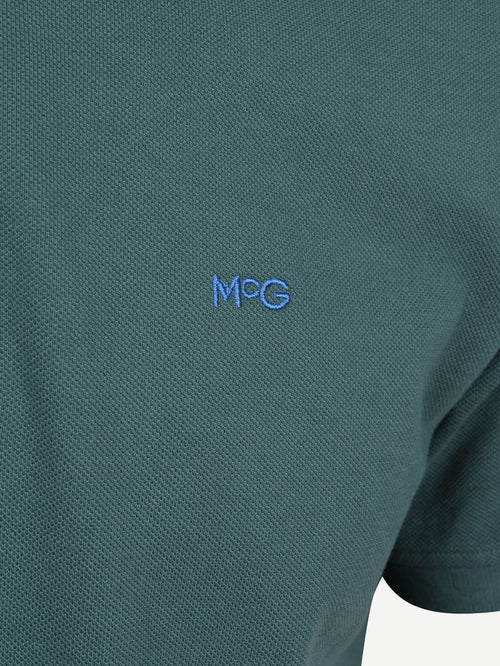 Piqué polo donkergroen