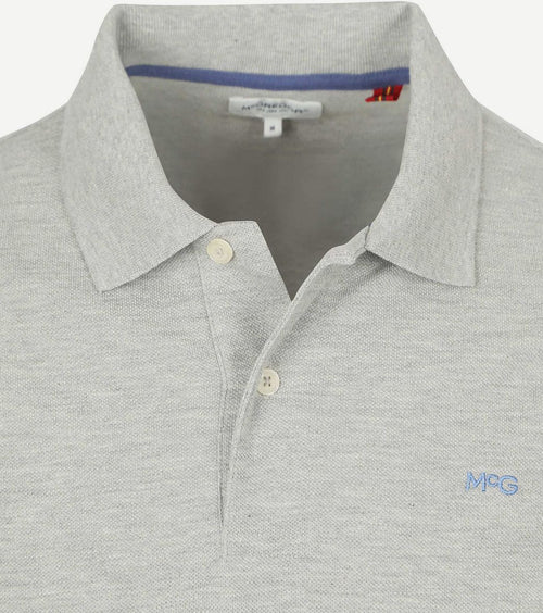 Piqué polo grijs