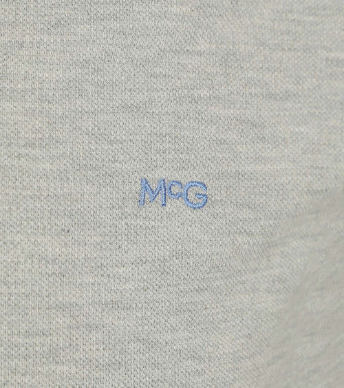 Piqué polo grijs
