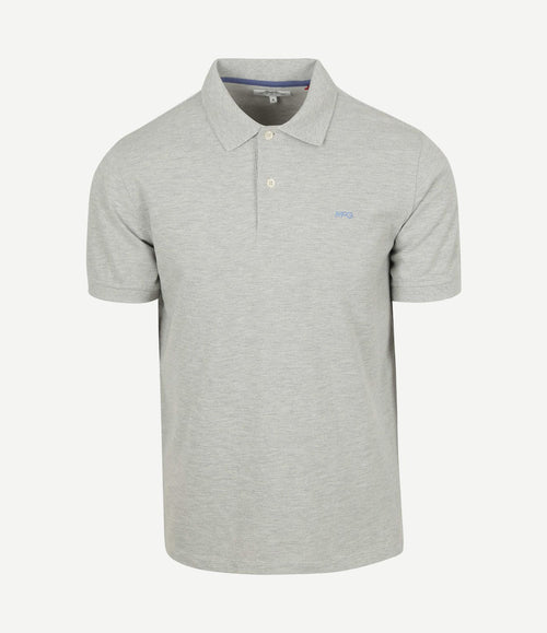 Piqué polo grijs
