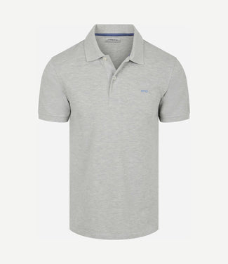 Piqué polo grijs