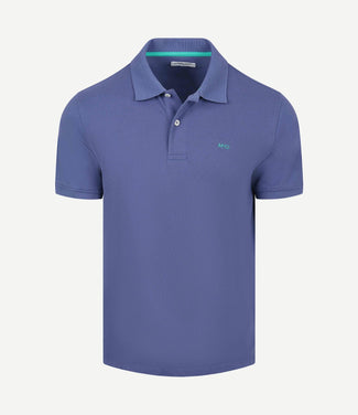 Piqué polo indigo