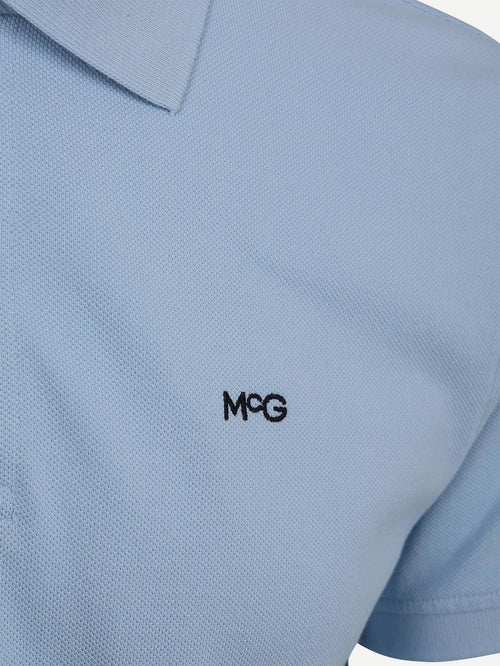 Piqué polo lichtblauw