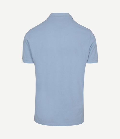 Piqué polo lichtblauw