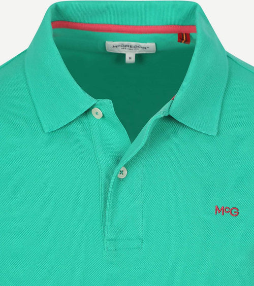 Piqué polo medium groen