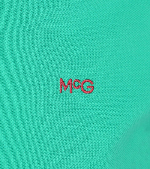 Piqué polo medium groen