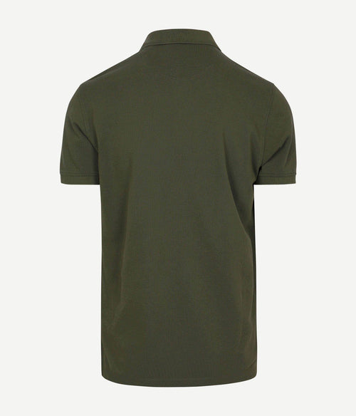 Piqué polo olijf