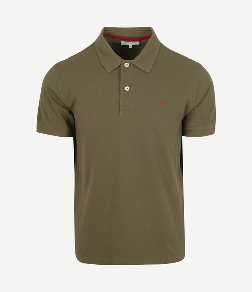 Piqué polo olijfgroen