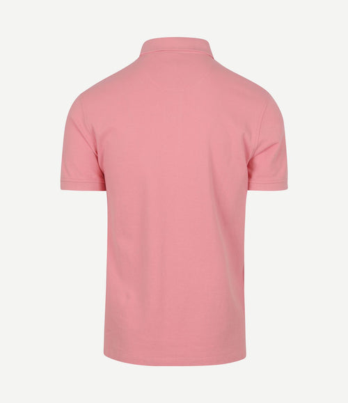 Piqué polo roze