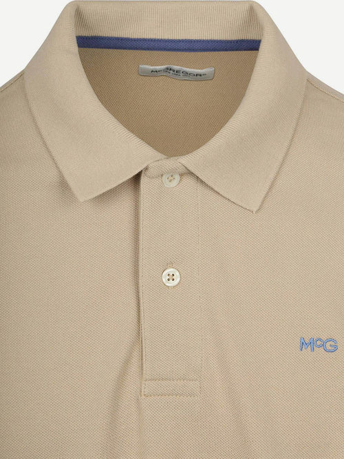 Piqué polo sand
