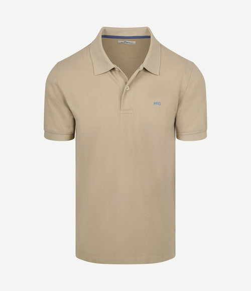 Piqué polo sand