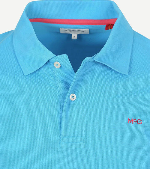 Piqué polo sea blauw