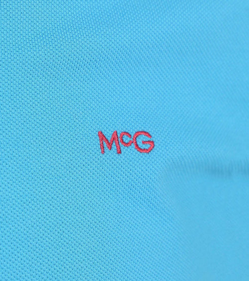 Piqué polo sea blauw