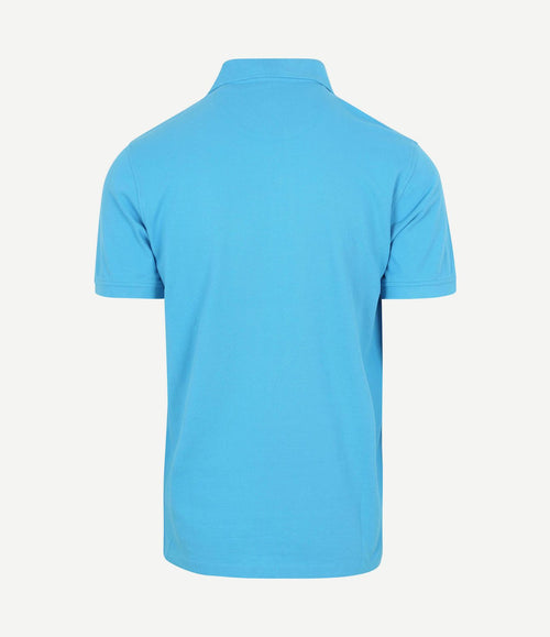 Piqué polo sea blauw