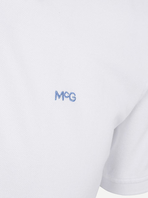 Piqué polo wit
