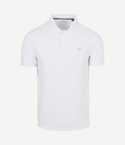 Piqué polo wit