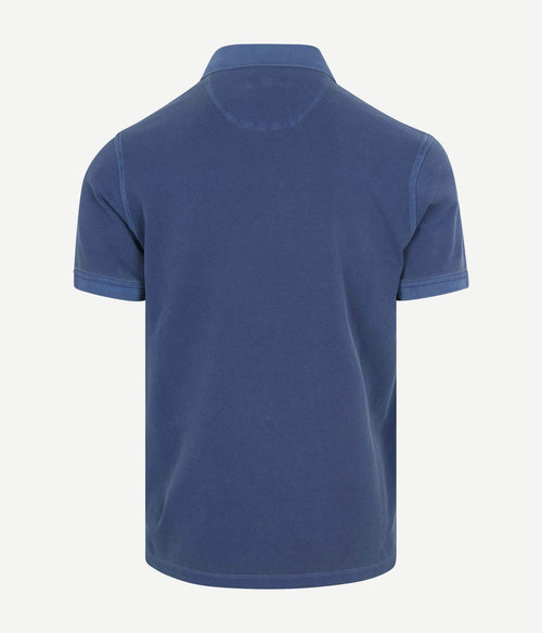 Piqué polo medium blauw