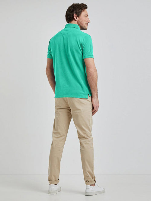 Piqué polo medium groen