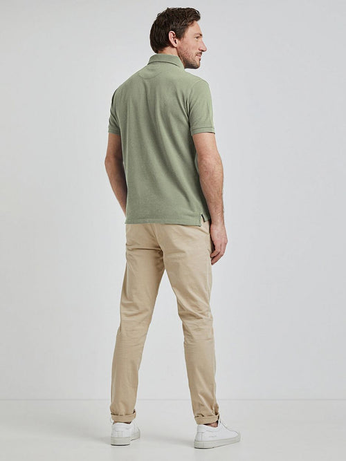 Piqué polo lichtgroen