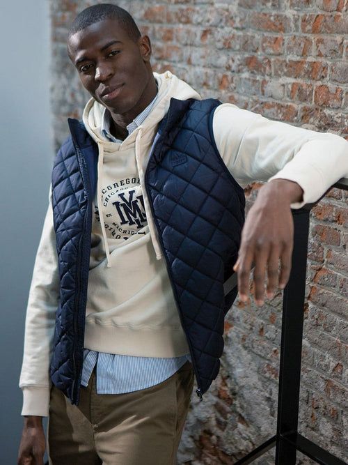 Quilted bodywarmer donkerblauw