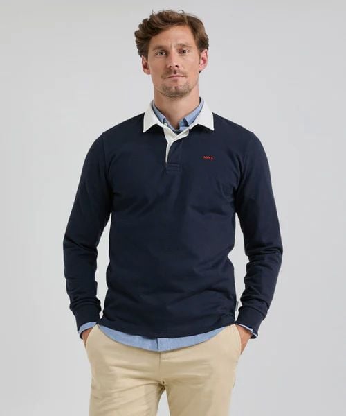 McGregor rugbyshirt donkerblauw | Regular-fit