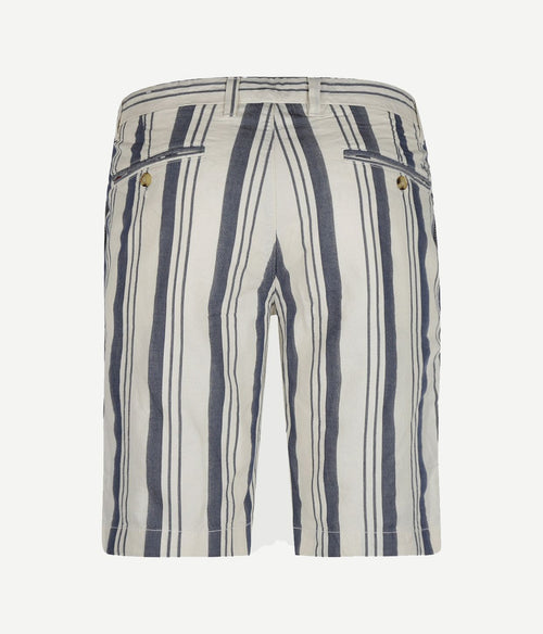 Short strepen blauw