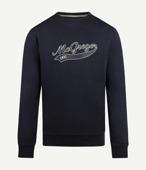 McGregor sweater logo donkerblauw | Regular-fit