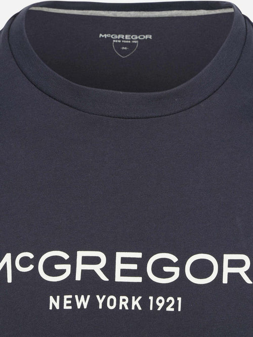 Essential t-shirt logo donkerblauw