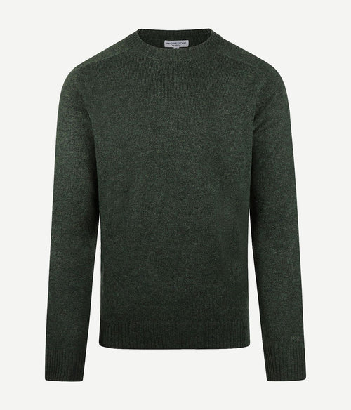 McGregor trui lamswol melange donkergroen | Regular-fit