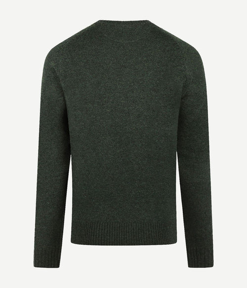 McGregor trui lamswol melange donkergroen | Regular-fit