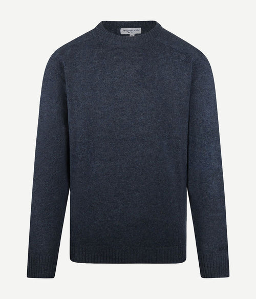 McGregor trui lamswol melange donkerblauw | Regular-fit