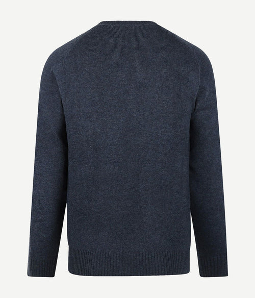 McGregor trui lamswol melange donkerblauw | Regular-fit