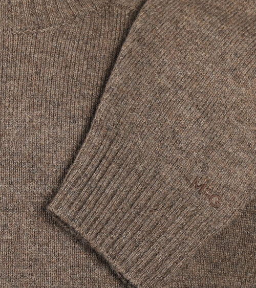 McGregor trui lamswol melange taupe | Regular-fit