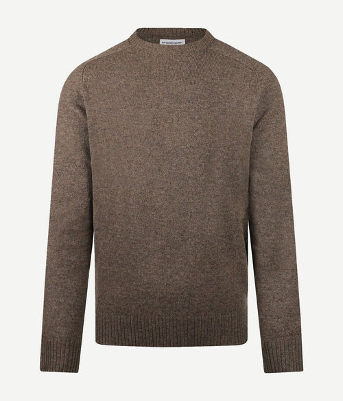 McGregor trui lamswol melange taupe | Regular-fit