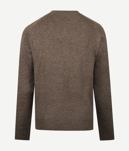 McGregor trui lamswol melange taupe | Regular-fit