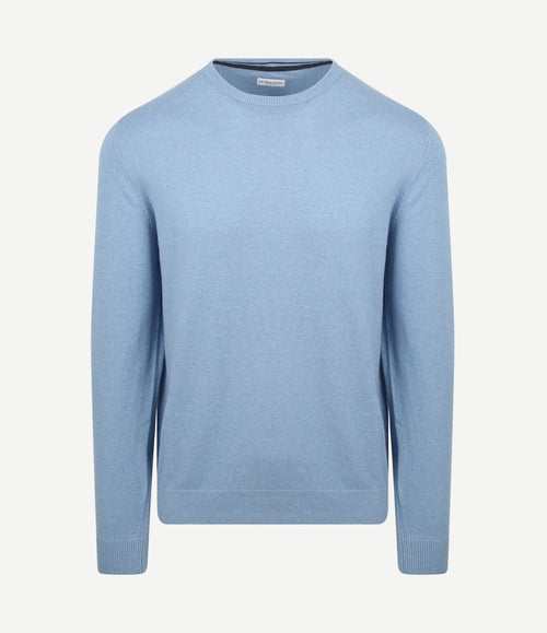 Trui merino blend ice blauw